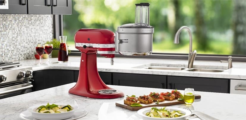 KitchenAid KSM2FPA Food Processor Attachment, Dicing Kit, Silver - 6