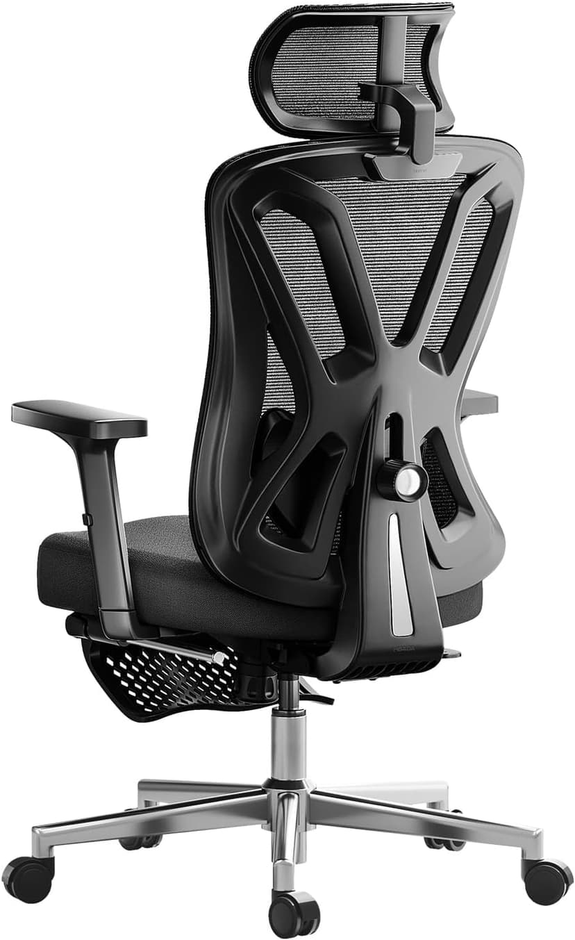 Hbada P5 Ergonomic Office Chair with Adjustable Headrest and Lumbar Support, Comfy Seat Cushion Support Computer Chair Tilt Function Swivel Mesh with Footrest - 1