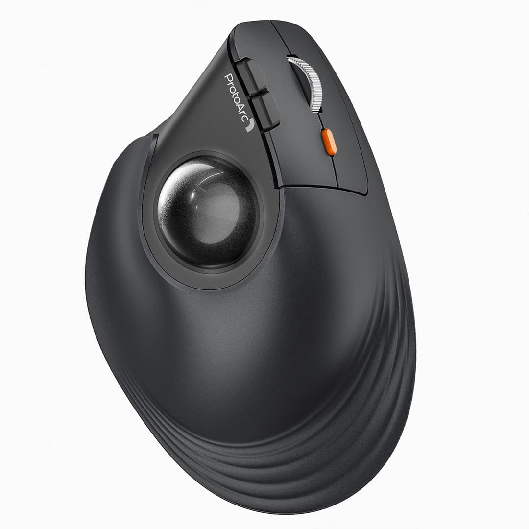 ProtoArc EM05 NL Trackball Souris Verticale sans Fil, Sou…