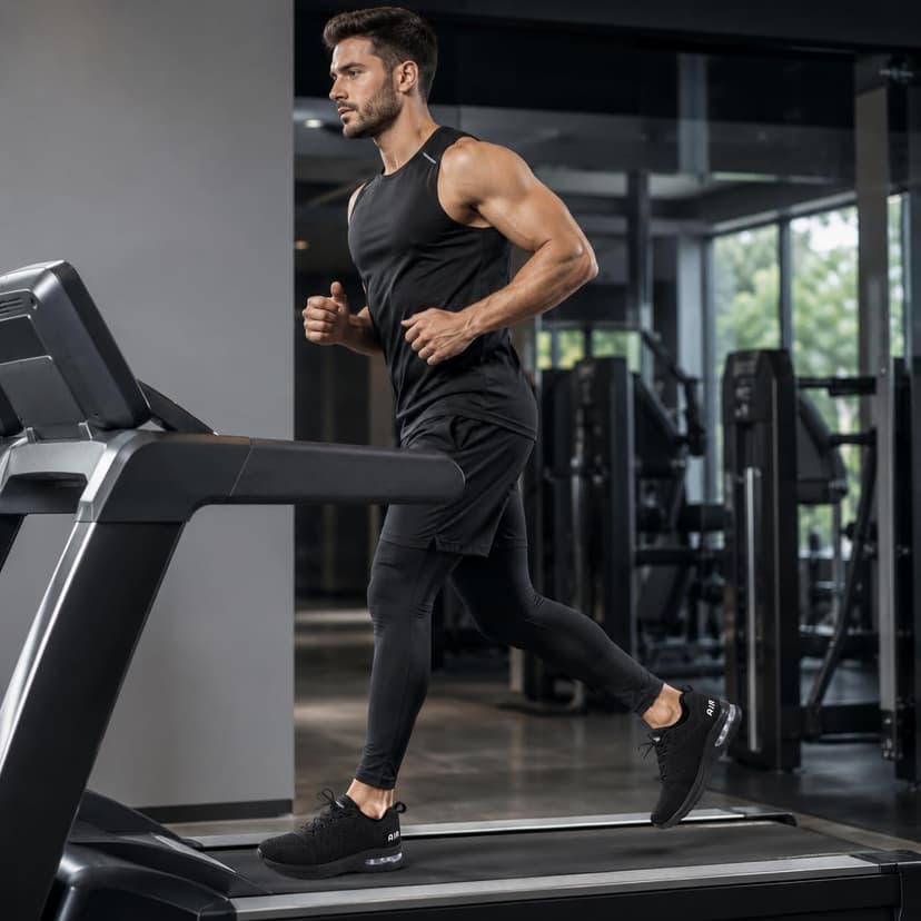 Chaussures de Sport Homme Respirantes, Sneakers de Marche avec Semelle Flexible, Chaussures Casual de Fitness Running Gym - 2