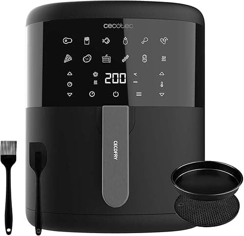 Cecotec Cecofry Bombastik 6000 Full Oil Free Hot Air Fryer with Accessories 1700 W, PerfectCook Technology, Temperature and Time Control, Touch Control, 12 Modes 6 Litres