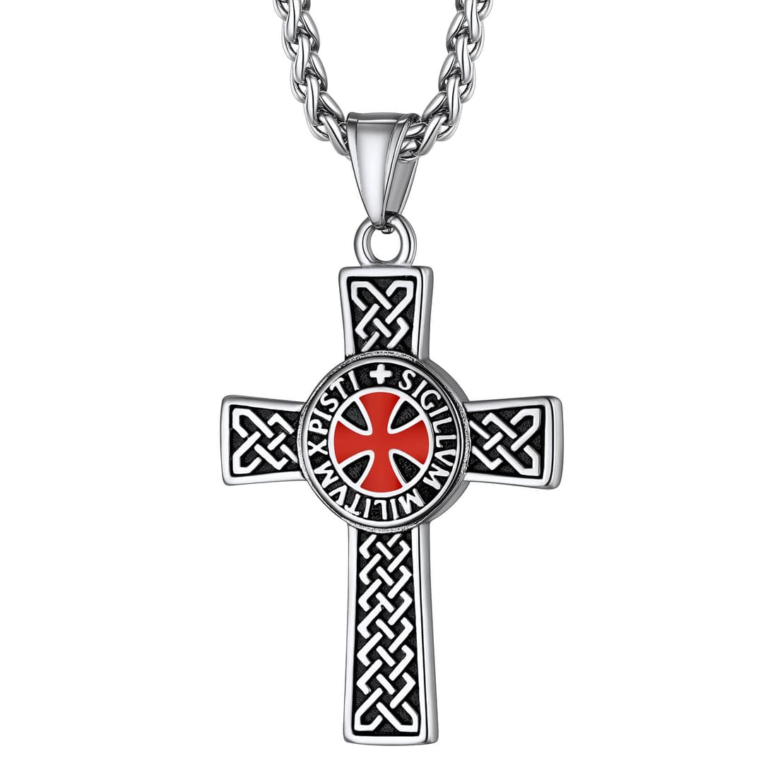 Richsteel Collier Croix Pendentif Acier Inoxydable Cheval…