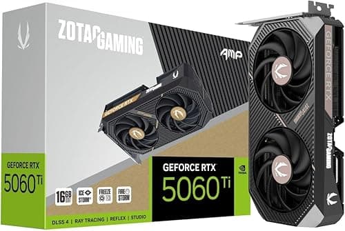 ZOTAC Gaming Geforce RTX 5060 Ti Amp Nvidia 16 Gb Gddr7, …
