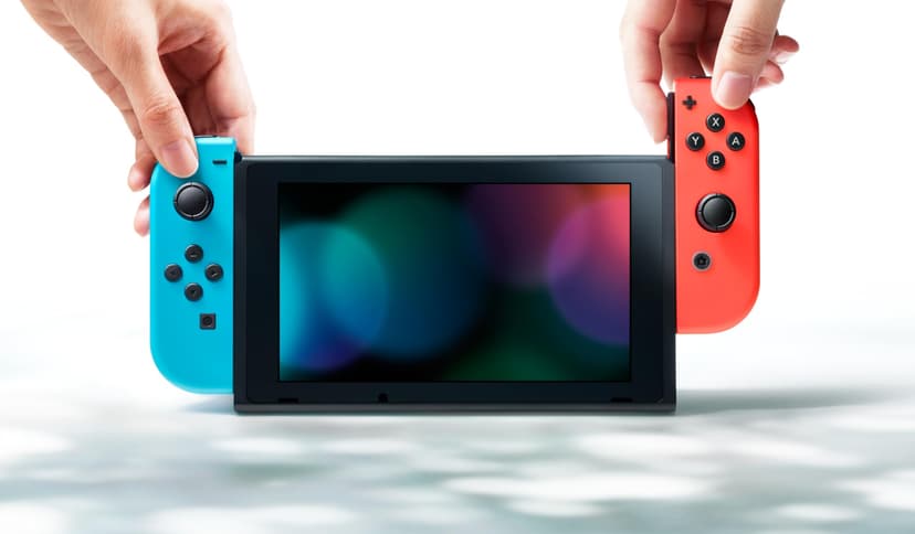 Nintendo Console Switch avec Joy-Con bleu néon et rouge néon - 5