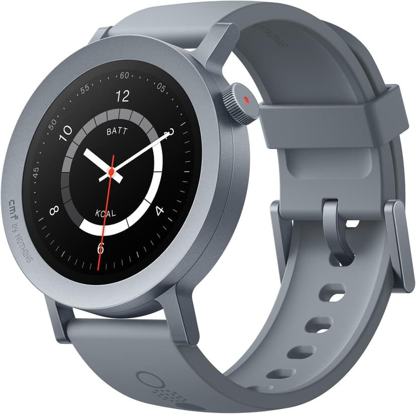 CMF by Nothing Watch Pro 2 Montre connectée avec Affichage AMOLED de 1,32", Durée de Vie de la Batterie de 11 Jours, Appels Bluetooth avec réduction du Bruit par IA, et GPS multisystème - Gris Cendré - 1