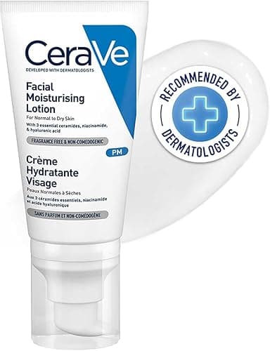 CeraVe PM Facial Moisturising Lotion, face moisturiser fo…