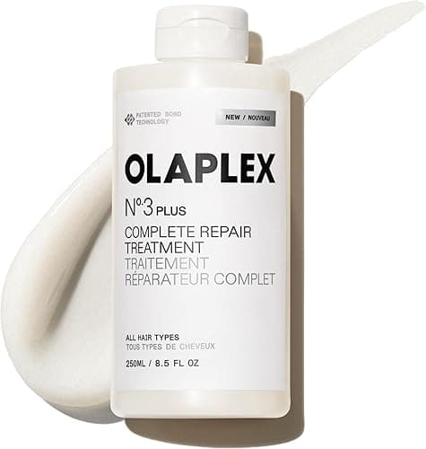 Olaplex N°.3PLUS Complete Repair Treatment: Pre-Shampoo, Repairs Damage & Future Breakage | 3 Minutes, 3 Bonds, 3X Stronger, 3X Softer | For Coily, Curly, Straight, and Wavy, 250 mL / 8.5 Fl Oz