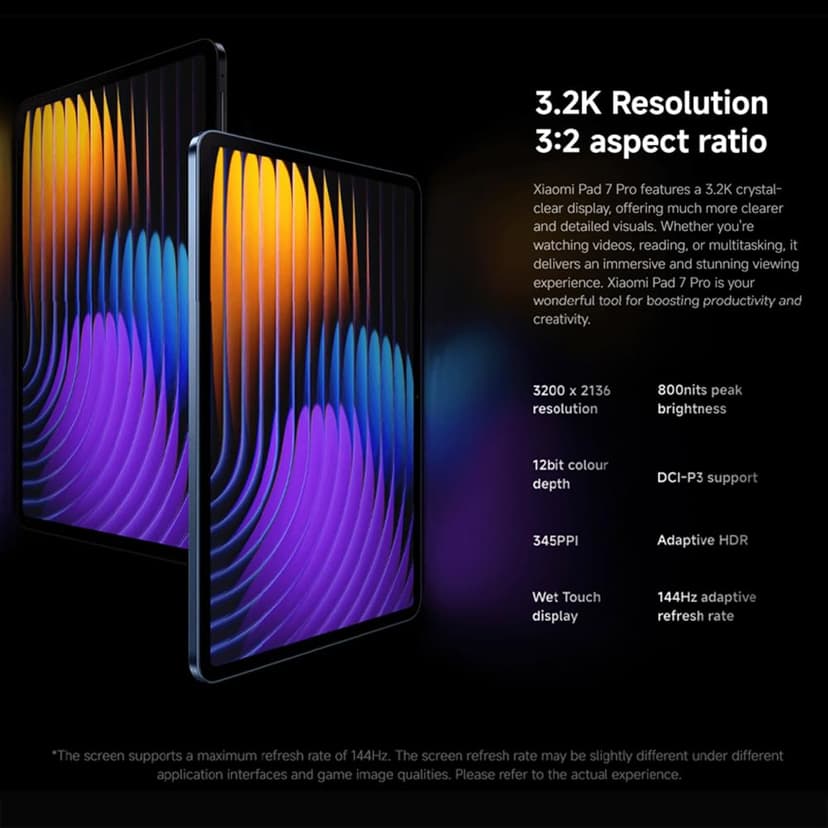 XIAOMI Redmi Pad 7 Pro Blue; 12+512GB; 11.2 inch screen; 8850mAh battery; Charger included (Wi-Fi version) - 2