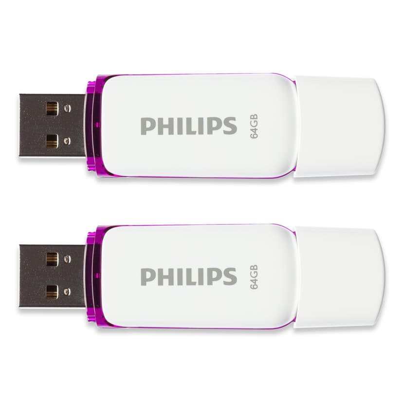 Unità flash USB Philips Snow Edition 64 GB, USB 2.0, confezione da 2 - 2