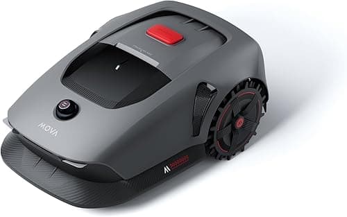 MOVA 1000 Robotic Lawnmower, UltraView Wireless Installation and Accurate Mapping up to 1000 m², smart Obstacle Avoidance, app Control, Improved Off-Road Wheels, U-Shaped Mowing, Fast Charging