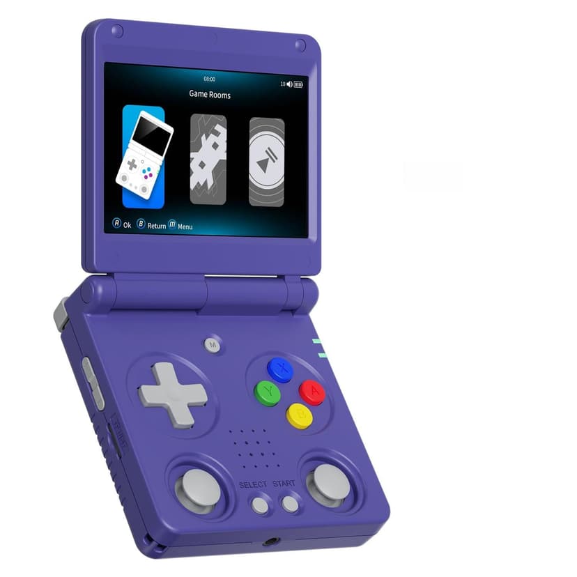 RG34XXSP Retro Handheld Game Console RG34XX SP Retro Gaming Console with 64G Preloaded Games,3300 mAh Battey,3.4 inch Screen Portable Pocket Arcade Support 30+ Simulators 5G WiFi Bluetooth HD Indigo - 1