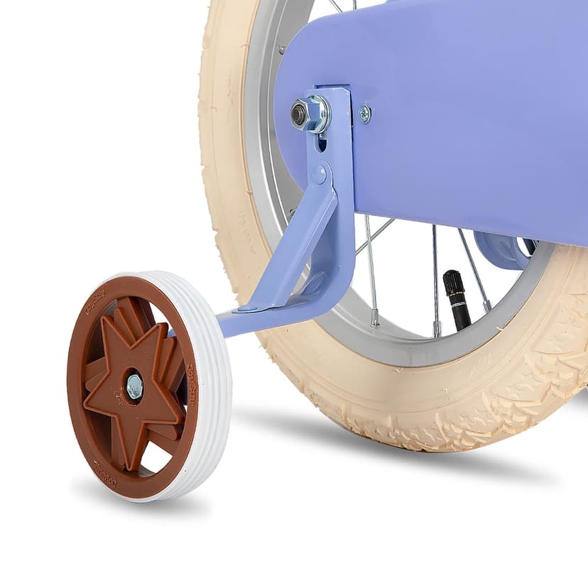 JOYSTAR 14 Pouces vélo pour Enfants de 3 à 5 Ans, vélo pour Filles avec Roues stabilisatrices et Panier, Violet - 8