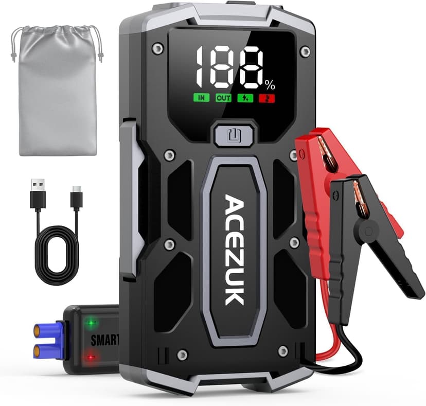 ACEZUK Booster Batterie Voiture 6000A, Démarreur de Voitu… - 1