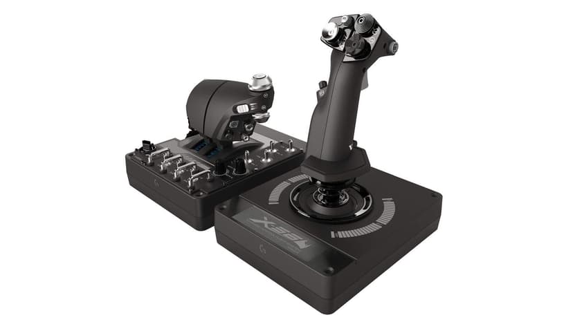 Logitech G X56 H.O.T.A.S Système 3M avec Commande des Gaz RVB et Joystick, 6 DOF, 4 Options de Ressort, +189 Commandes Programmables, RVB, 2x USB - Noir - 4