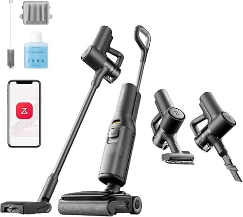 roborock F25 ACE Combo Nass Trockensauger, 5-in-1 Kabelloser Staubsauger, 20.000 Pa Absaugleistung, 90°C Hochtemperatur Selbstreinigung, für Nasse und Trockene Verschmutzungen