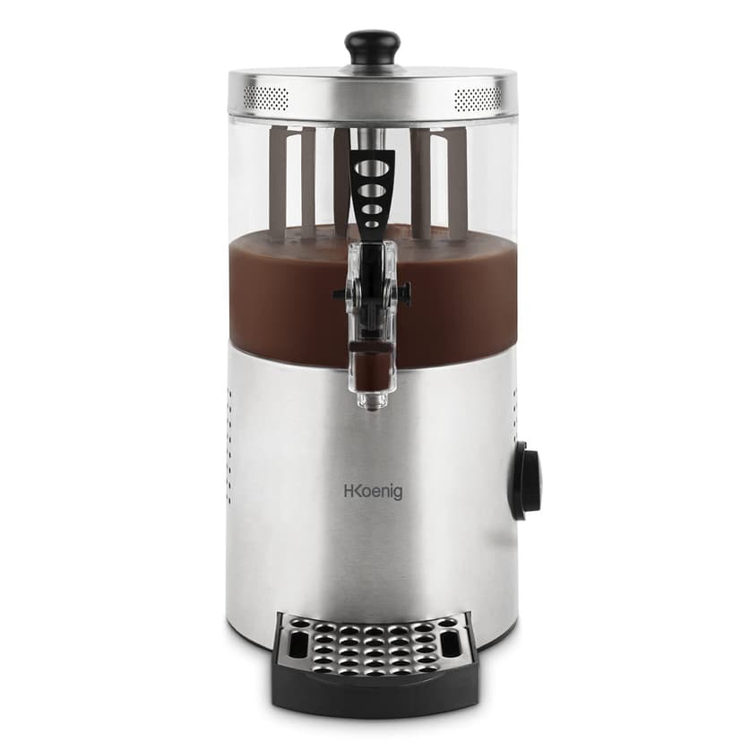 H.Koenig Distributeur à Chocolat Chaud Acier inoxydable SHK800, 1200W, Cuve amovible de 3L, Thermotast réglabable, Maintien au chaud, Système anti-goutte, Compatible Lave-vaisselle - 2