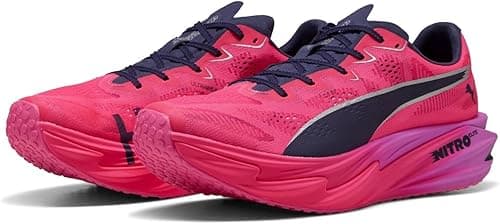 PUMA Mens Deviate Elite 4 Road Running Shoes Hyrox Pink 9 UK