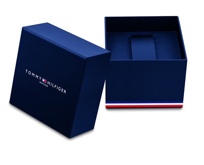 Tommy Hilfiger Montre Analogique Multifunction à Quartz pour Homme avec Bracelet en Silicone Blanc - 1710676 - 5
