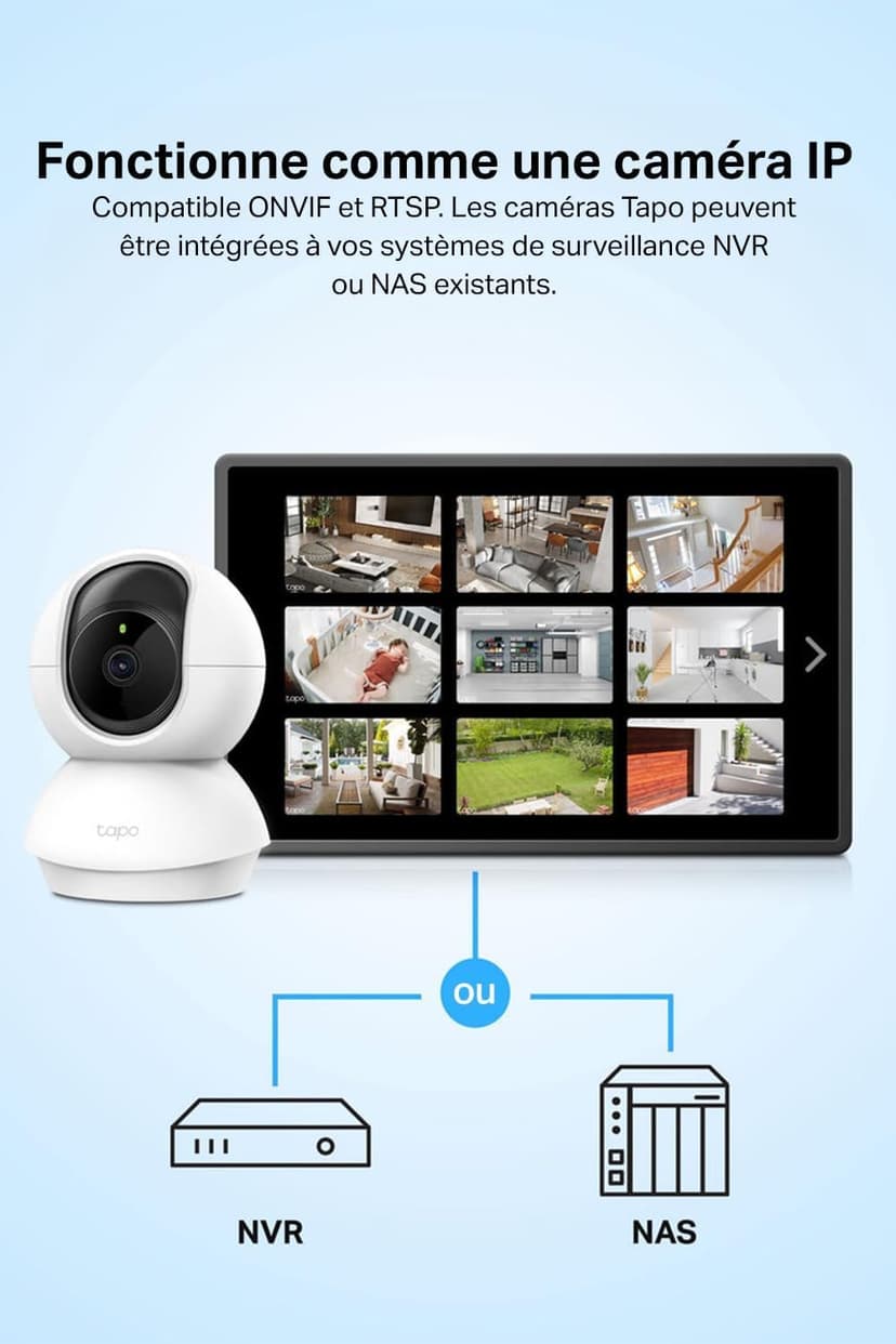 Tapo C210 2 Pack Indoor WiFi Surveillance Camera 2K (3MP) for Baby/Pets - 2-Way Audio, Compatible with Alexa and Google Assistant - 6