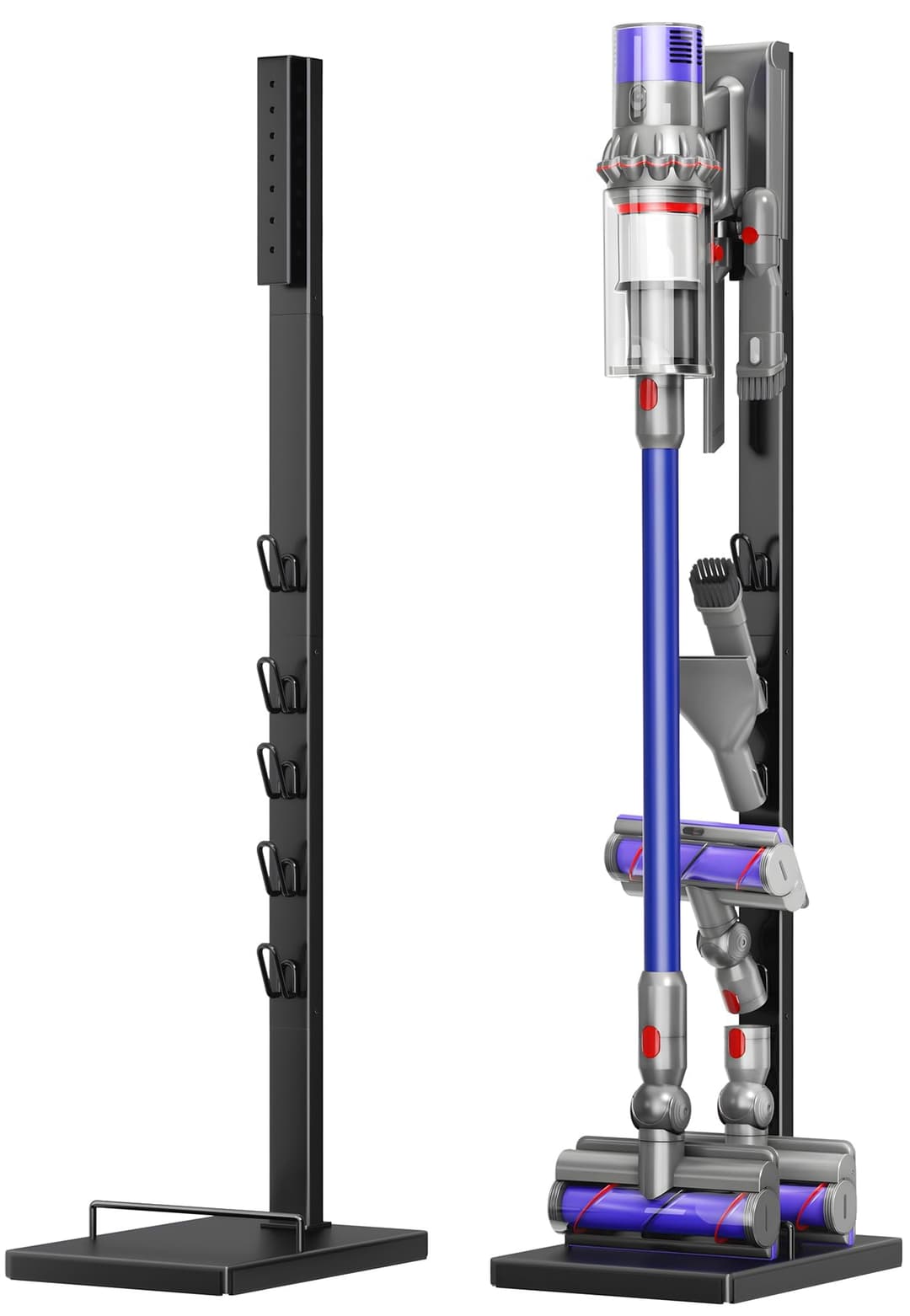 pickpiff Vacuum Cleaner Stand for Dyson, Compatible with V15, V12, V11, V10, V8, V7, V6, G5 – Freestanding Holder with Accessory Storage – Space-Saving & Easy to Install