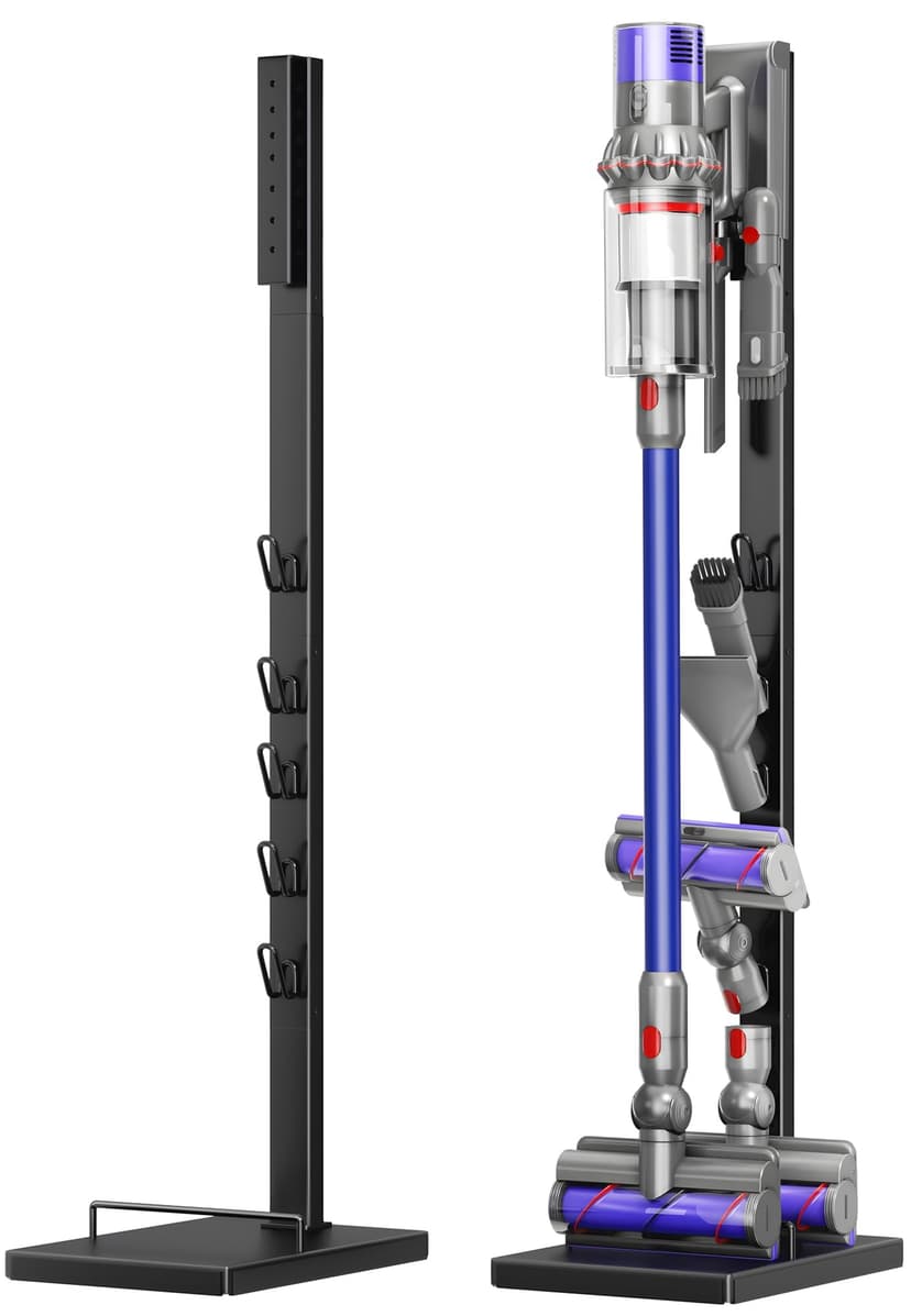 pickpiff Vacuum Cleaner Stand for Dyson, Compatible with V15, V12, V11, V10, V8, V7, V6, G5 – Freestanding Holder with Accessory Storage – Space-Saving & Easy to Install - 1