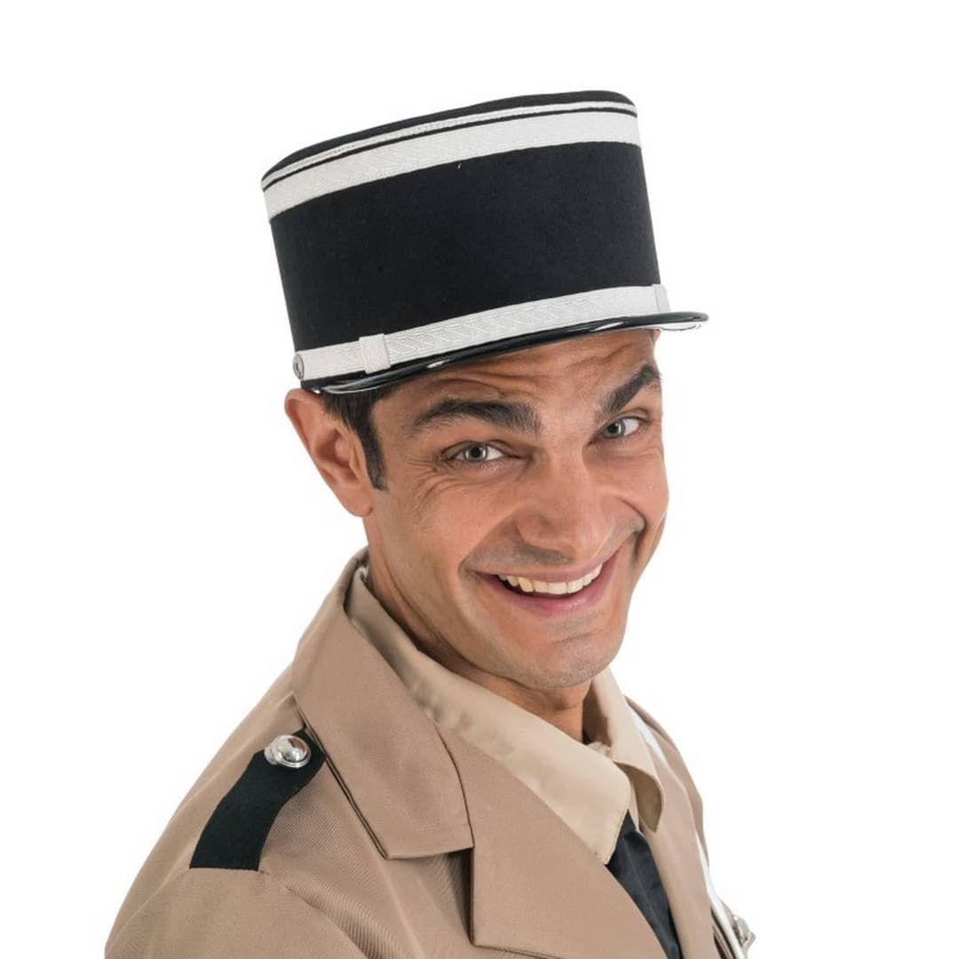 Chaks - KÉPI MARÉCHAL Film Gendarme Saint Tropez Adult - Costume Accessory - Cosplay for Carnival - Theme(s):