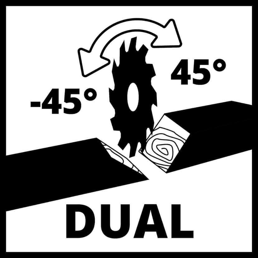 Einhell Dual Bevel Sliding Mitre Saw 1800W, +/-45° Mitre, +/-47° Bevel Saw with 48T Blade for Cutting Wood, Dust Extraction, Laser, Suitable for Materials Such as Wood, Coated Boards or Plastic - 9