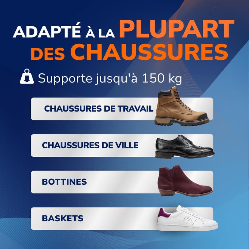 Dr. Scholl’s Semelles Orthopédiques Advanced Hommes Femmes, Pour Chaussures de Travail et Bottes, Soulagent la Fasciite Plantaire, Soutiennent voûte et pieds plats, jusqu’à 150kg, 38-39 - 5