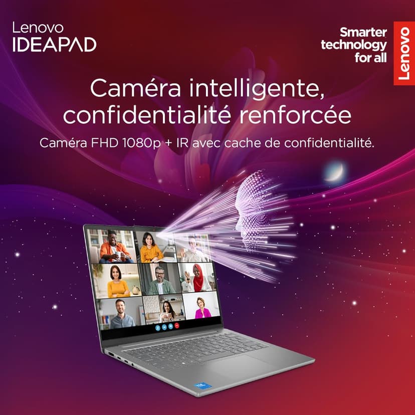 Lenovo IdeaPad Slim 5 14IRH10 - Ordinateur Portable 14'' OLED WUXGA (Intel Core i7-13620H, RAM 16Go, SSD 512Go, Intel UHD Graphique, Windows 11 Home) Clavier AZERTY, Écouteurs et Souris Inclus - Gris - 7