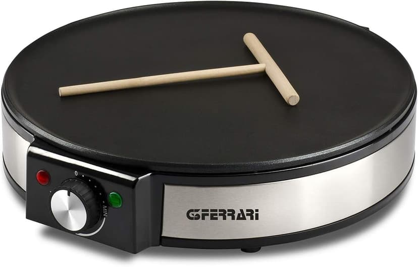 G3 Ferrari G10098 Profi-Crepe Crepe Stainless Steel Temperature Adjustment, Diameter 30 cm, 1200 W - 1
