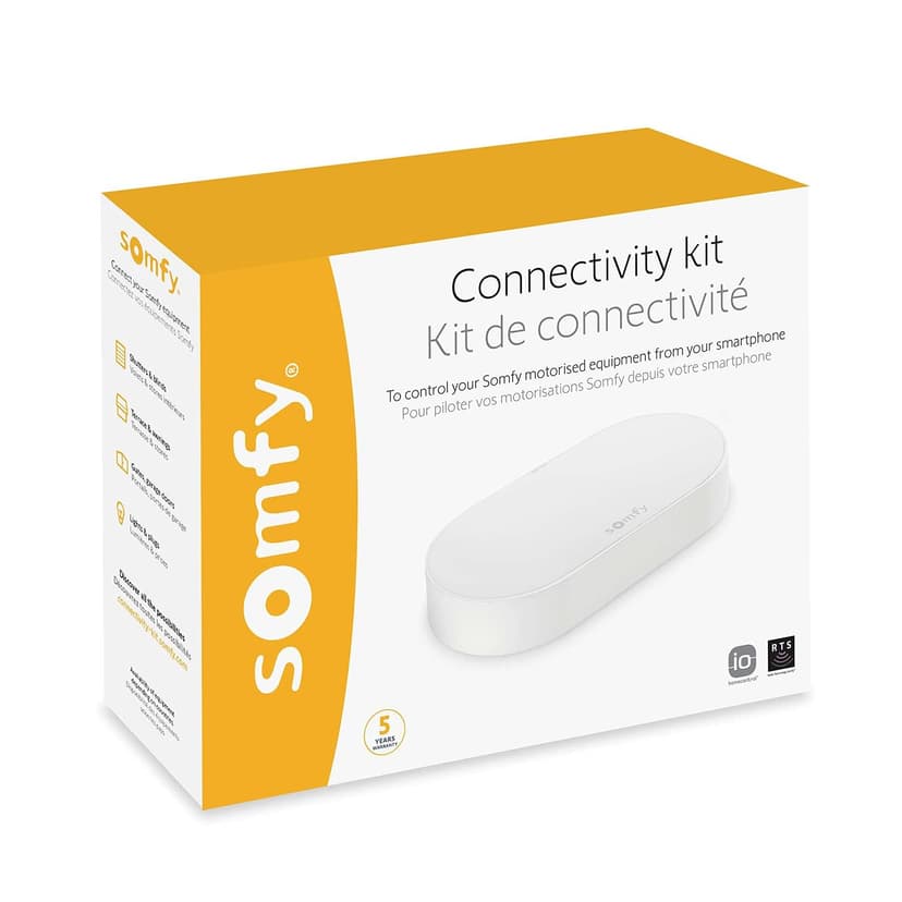 Somfy 1870755 Connectivity Kit, Control of Somfy Motors and Lighting, Compatible with io & RTS Motors, Voice Control via Google Assistant, Amazon Alexa, HomeKit - 3