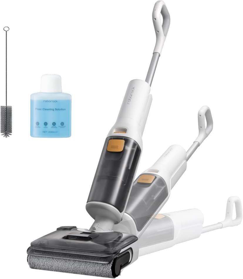 roborock F25 GT Aspirateur Laveur,Complete Nettoyeur de Sol 20 kPa,Aspirateur sans Fil Autonettoyage à Haute température de 90 °C, inclinable à 180° Nettoyage Deux Bords - 1