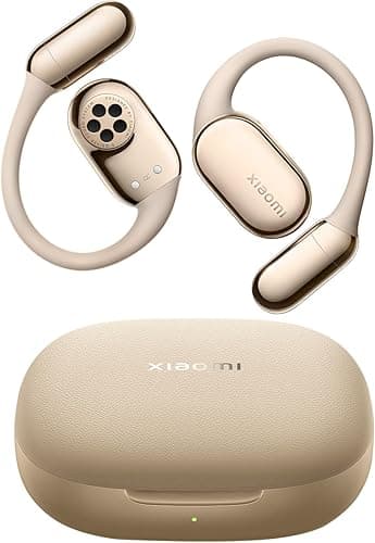 XIAOMI OpenWear Stereo Pro Workout Earbuds All-Day Comfort & Secure Fit 8.5h/45h Long Battery Life Anti-Sound-Leakage Independent Spatial Audio with Head Tracking Hi-Res Audio certification Sand Gold