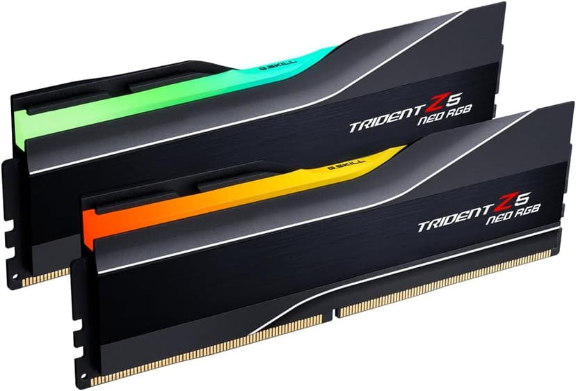 G.Skill Trident Z5 NEO RGB Series (AMD Expo) 32GB (2 x 16GB) 288-Pin SDRAM DDR5 6000 CL36-36-36-96 1.35V Dual Channel Desktop Memory F5-6000J3636F16GX2-TZ5NR (Matte Black) - 1