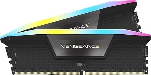 CORSAIR VENGEANCE RGB DDR5 RAM 32GB (2x16GB) 6000MHz CL36…