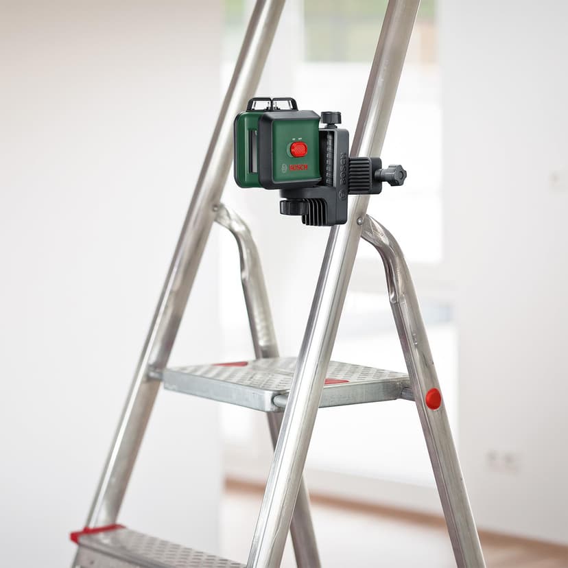 Bosch Cross line Laser UniversalLevel 360 with Premium Tripod + Universal clamp MM 3 (Vertical + Horizontal Laser Lines incl. 360° for Alignment Throughout the Entire Room, in Cardboard Box) - 6