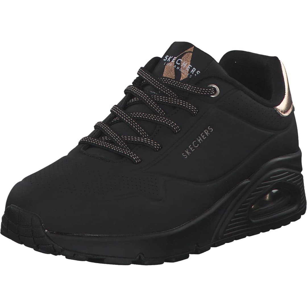 Skechers Femme Uno - Shimmer Away Basket, Noir, 38 EU