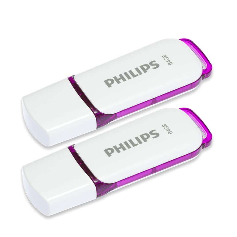 Unità flash USB Philips Snow Edition 64 GB, USB 2.0, confezione da 2 - 3