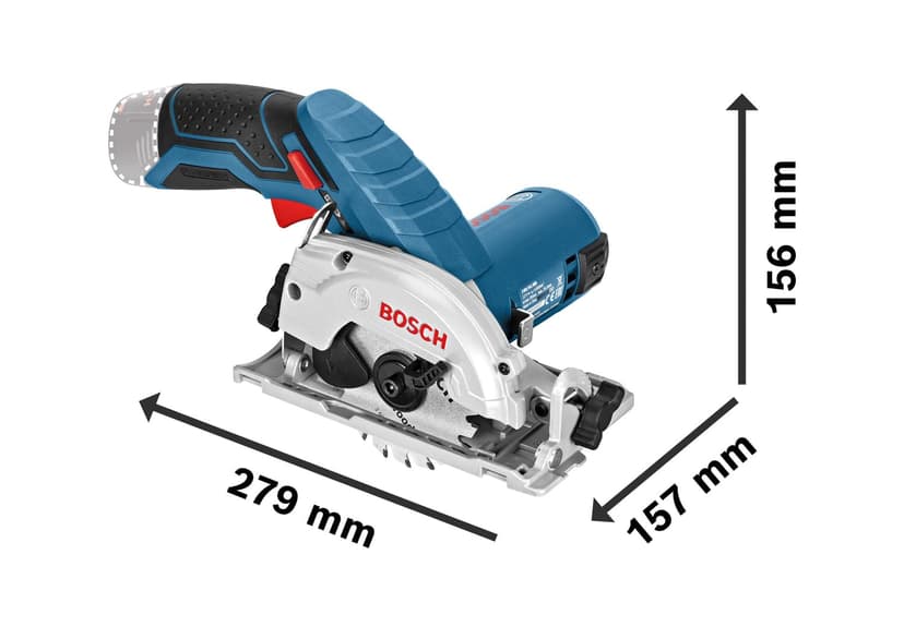 Bosch Professional 12V System scie circulaire sans-fil GKS 12V-26 (Ø de lame : 85 mm, avec 2 batteries 3,0Ah, chargeur rapide GAL 12V-40, calage L-BOXX, L-BOXX) - 3