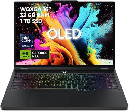 Lenovo Legion Pro 5 Gen10 Gaming Notebook IA 16" OLED 240Hz (Intel Core Ultra 9 275HX, NVIDIA GeForce RTX 5070 Ti, 32GB RAM, 1TB SSD, WiFi6, No Operating System) QWERTY RGB 24 Zones Spanish – Black
