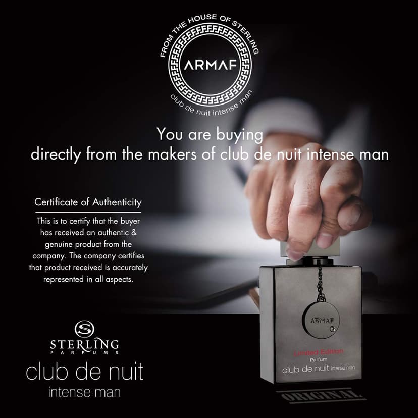 ARMAF Club De Nuit Intense Man Limited Edition Pure Parfum, 105ml - 5