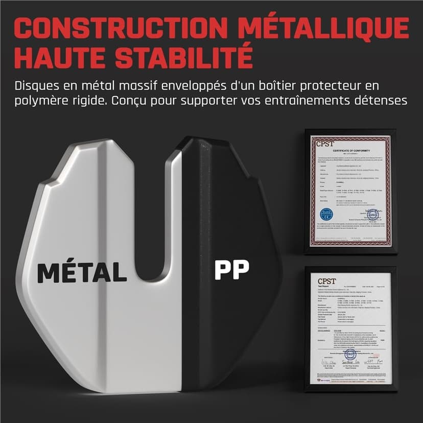Yaheetech Haltères Réglables 2,5 à 24 kg 15 en 1 avec Base de Rangement, Système de Verrouillage de Sécurité, Poignée Antidérapante pour Entraînement à Domicile, Salle de Sport - 6