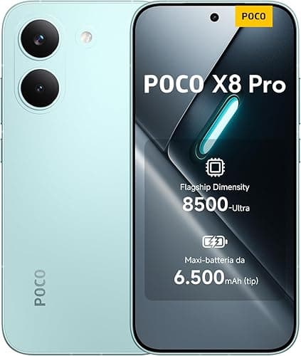 POCO X8 Pro, Smartphone 12+512 Go, Processeur Haut de Gamme Dimensity 8500-Ultra,écran AMOLED Ultra-Lumineux, 50 MP Sony IMX882 avec OIS, Vert, 1 an de Garantie supplémentaire, Chargeur Non Inclus