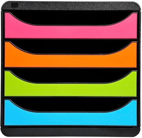 Exacompta - Ref 310498D - BIG-BOX Desktop Drawer Set - 4 …