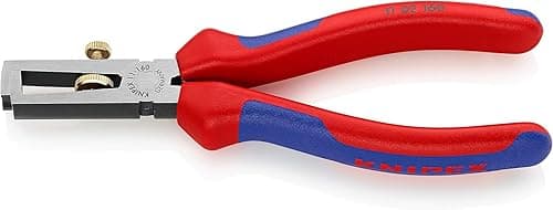 KNIPEX Insulation Stripper with Opening Spring, Universal with Multi-Component Handles 160 mm, 11 02 160