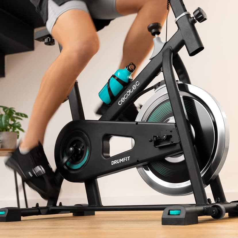Cecotec DrumFit Indoor 6000 Forciis Indoor Exercise Bike, 6 kg Flywheel, Manual Resistance, LCD Monitor, Device Holder, Bottle, Bottle Holder and Sockets - 4