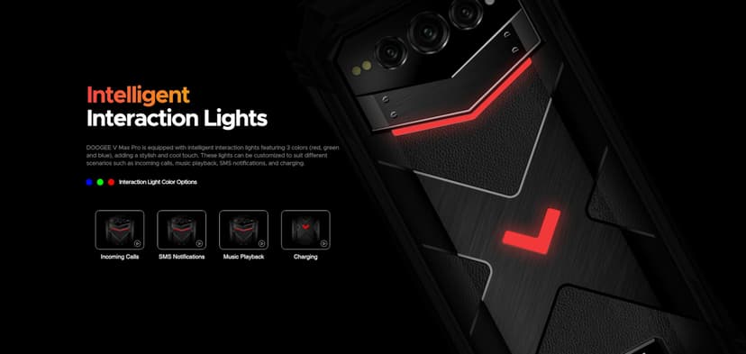 DOOGEE VMAX Pro 5G Rugged Smartphone, 22000 mAh Battery, 32 GB + 512 GB Smartphone without Contract, 6.58 Inch FHD+, 108 MP + 20 MP Night Vision + 16 MP, Android 14 Simlock-free Mobile Phone, NFC - 9