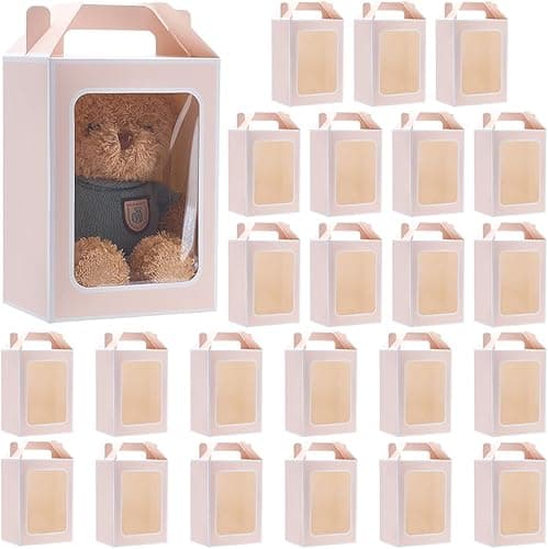 BENECREAT 24PCS Kraft Paper Gift Bags, 9.8x7x 5.1Inch/25x…