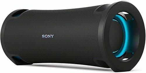 Sony ULT FIELD 7 - Wireless Bluetooth Portable Speaker with ULT POWER SOUND, Ultimate Deep BASS, X Balanced Speaker, 30 HR Battery, IP67, Waterproof, LED Lighting, Mic, Guitar Input - Black