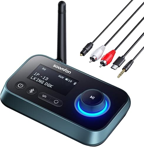 Bluetooth 5.0 Transmitter Receiver - SOOMFON Bluetooth TV…